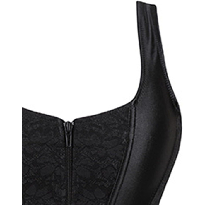 Жіноче корсетне бюстгальтер (корсет) великих розмірів, готичний стиль, вінтаж, чорний, розмір L