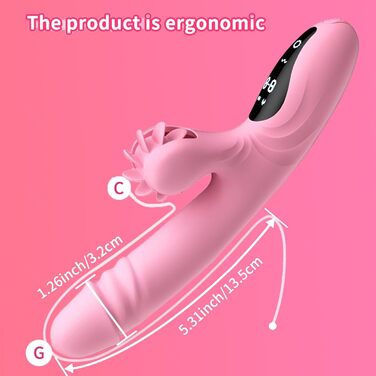 Вібратор для жінок з 9 функціями, нагрівання, силікон, дільдо, масажний стрижень. Для жінок та пар (фіолетовий)