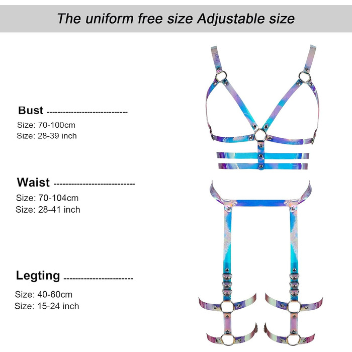 Бандероль з шкіри в готичному стилі BANSSGOTH для жінок. Комплект корсет, стринги, готичний аксесуар. Ідеально для вечірок, Halloween, Rave.