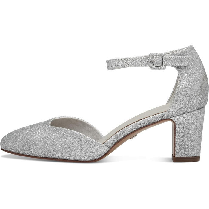 Жіночі туфлі-човники Tamaris Silver Glam 919, сріблясті, синтетика, розмір 40 EU