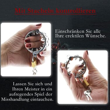 Набір для БДСМ-ігор для чоловіків: металеві кільця, пристосування для стиснення та набори ваги. Преміум-якість, не для використання на дітях.