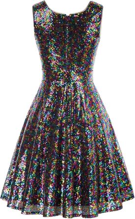 Сукня Grace Karin Daen Perlen Кльош середньої довжини в стилі ретро Rockabilly, складки (XL, CL061-10)