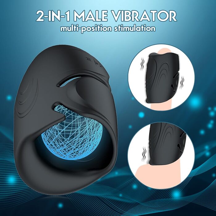 Електричний мастурбатор TDLPlus APP Penistrainer: 2-в-1 тренажер для чоловіків з 9 режимами вібрації та стимуляцією головки