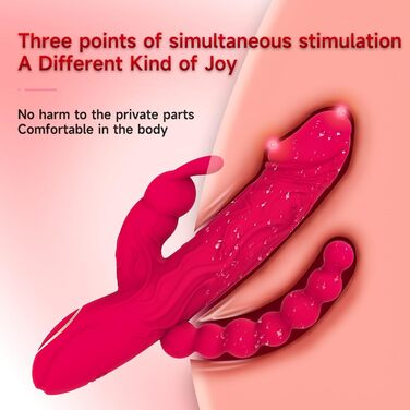 Вібратор Dildo SexSpielzeug з G-точкою, 10 режимів вібрації, анальний плагін, стимулятор простати, для жінок та пар