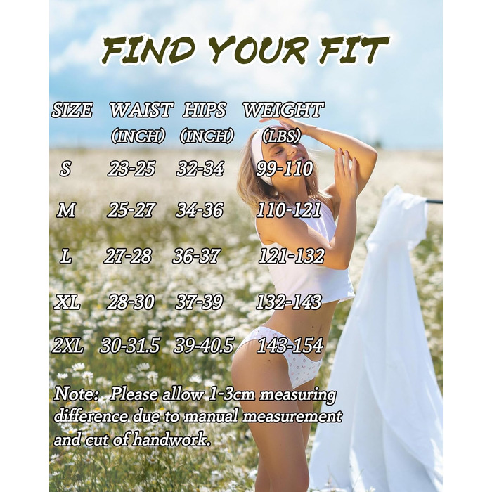 6 шт. бавовняна білизна для жінок FINETOO: низька посадка, бразильяно, S-XL, дихаюча, сексуальна