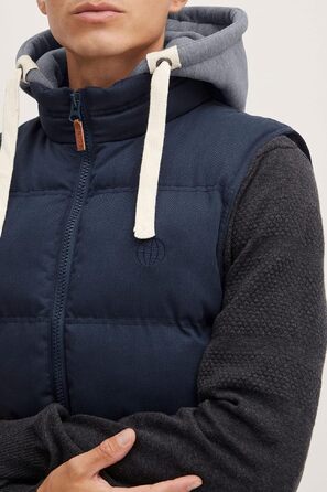 Чоловіча стібана жилетка Blend BHJens Outdoor темно-синього кольору (S, Navy)