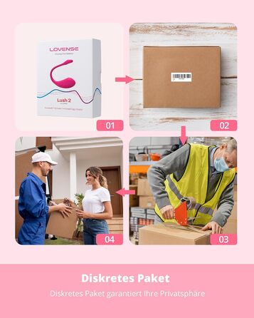 Lovense Lush 2 - вібратор для жінок, набір з 1000+ режимів, Bluetooth, дискретний та тихий, для подорожей та особистого використання