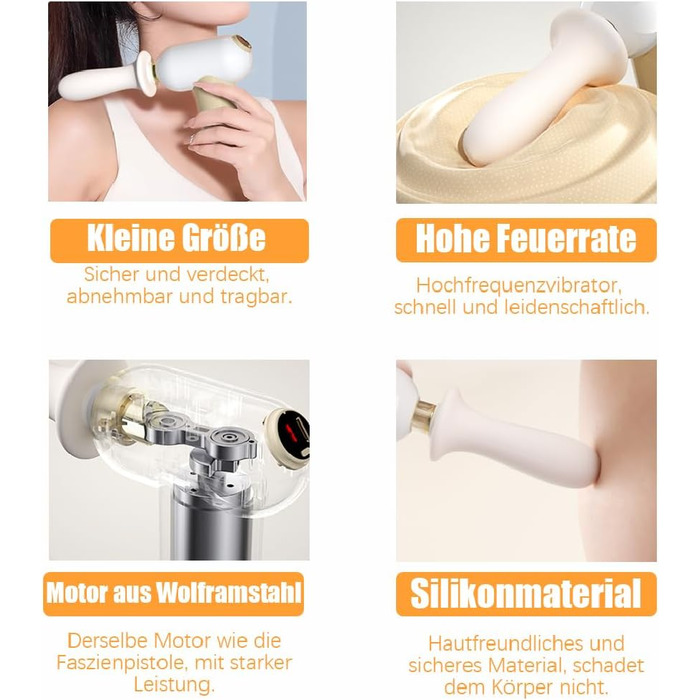 Анальний вібратор-телескоп Jpscor для жінок: 8 режимів, стимулятор G-точки, функція удару, силікон