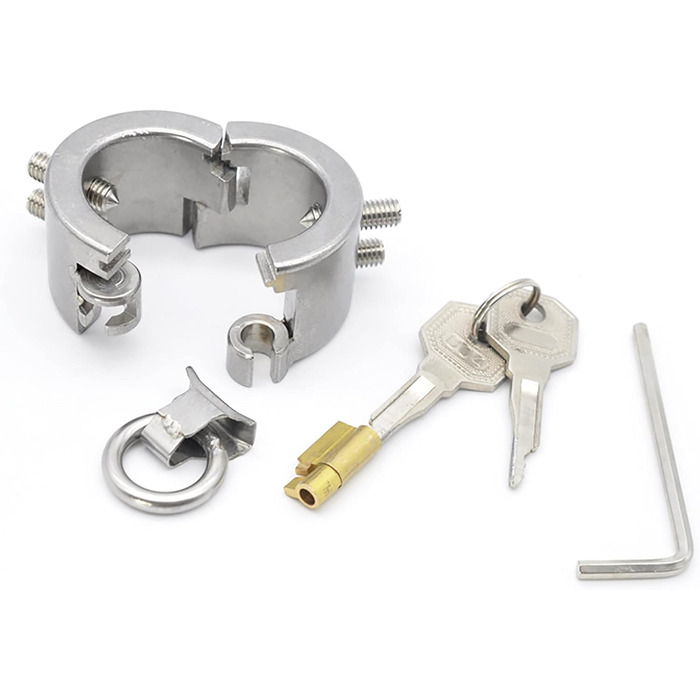 Металевий ходовий розтягувач з 4 шипами та замками. Набір для чоловіків. Сріблястий колір. Інтимні іграшки для дорослих.