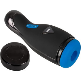 Масажер для чоловіків Orion - інтенсивний стимулятор з функцією нагріву, вібрації та пульсації, чорний, перезаряджається