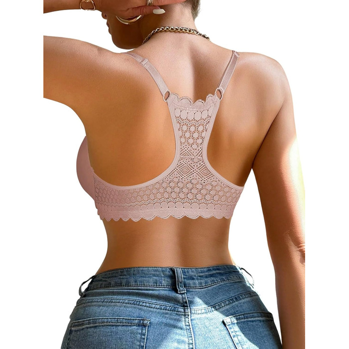 Чорний мереживний бюстгальтер GORGLITTER з кісточками та push-up (90B)