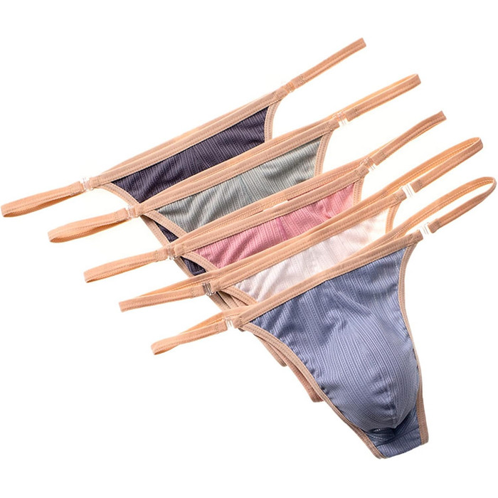 Шорти-боксер Faringoto для чоловіків, знімні боковини, комфортні, сексуальні труси, труси-сліп, розмір L, набір 5 шт.