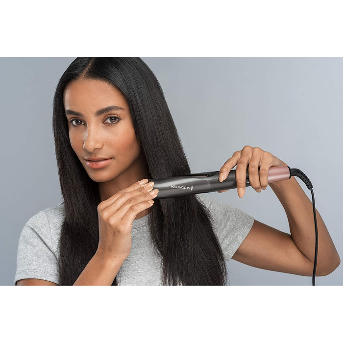 Іонійний фен-стайлер Remington Curl-Straight D5707 2в1 для завивки та випрямлення волосся (2200W, з дифузором, конічною насадкою та круглою щіткою 45мм)