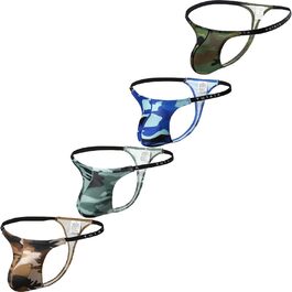 Танга чоловічі Faringoto камуфляжні, труси G-string, 4 кольори, розмір M