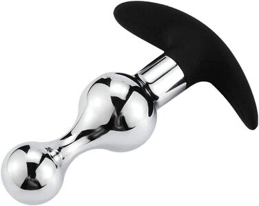 Анальний дildo з нержавіючої сталі для дорослих. Іграшки для БДСМ, анальний секс. Підходить для жінок та чоловіків.