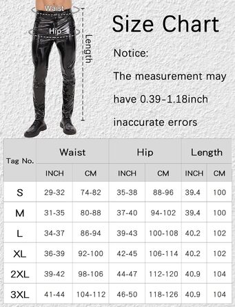 Латексні штани чоловічі Ausing, довгі, з штучної шкіри, слім-фіт, байкерські з кишенями, еластичні, для рейву, костюми, клубний одяг, чорні, розмір M