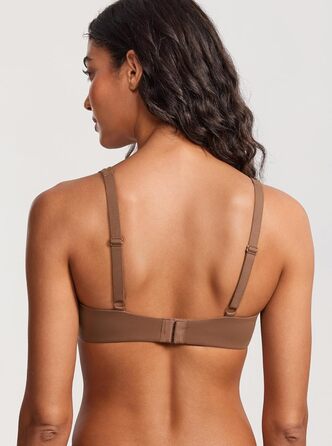 DOBREVA Бальконний бюстгальтер Дірндль Мінімайзер без пуш-ап, без підкладки, для великих грудей, сильний тримач, 85C, пісочно-коричневий