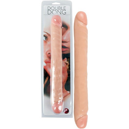 Двосторонній дildo You2Toys з двома кінцями, Double Dong для жінок, чоловіків та пар (колір шкіри світлий)