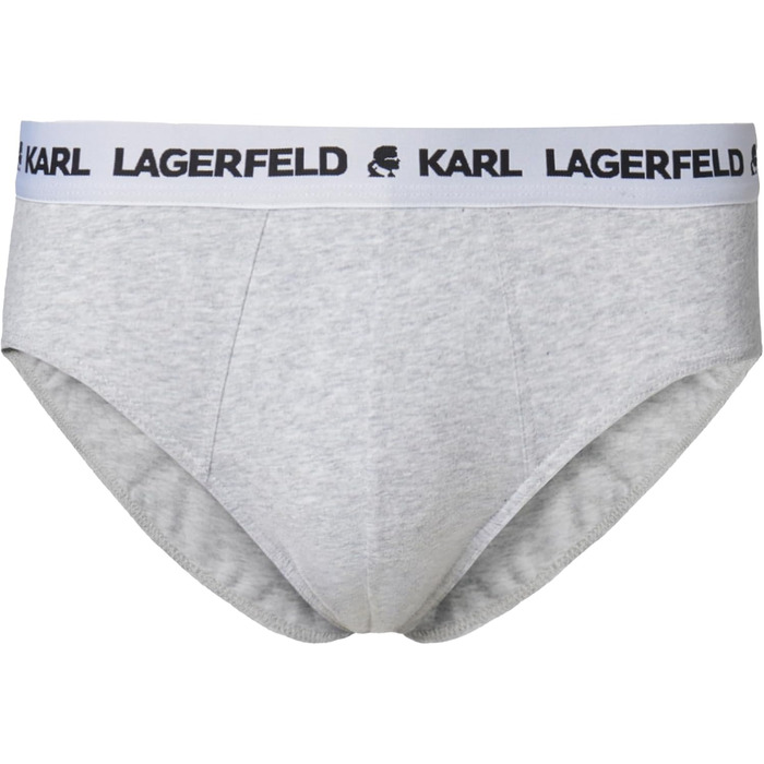 Чоловіча футболка Karl Lagerfeld з логотипом (X3), чорна (S, чорний/білий/сірий)