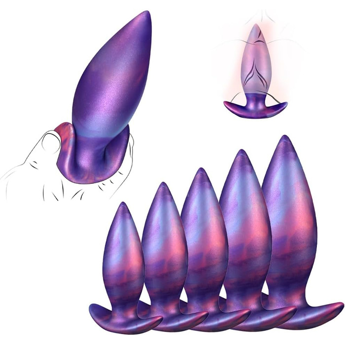 Анальний плаг Kuaecr Weichen Silikon XL для масажу G-точки та простати | Іграшки для дорослих