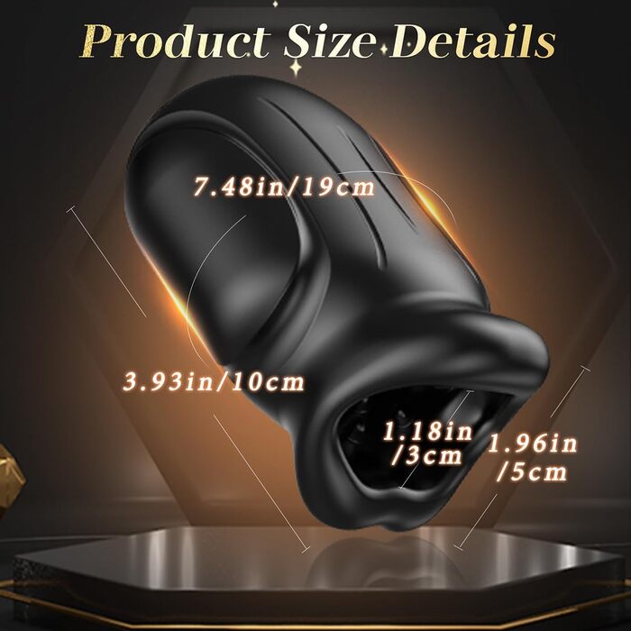 Електричний мастурбатор JFRong з 10 режимами вібрації - стимулятор пеніса для чоловіків (червоний)