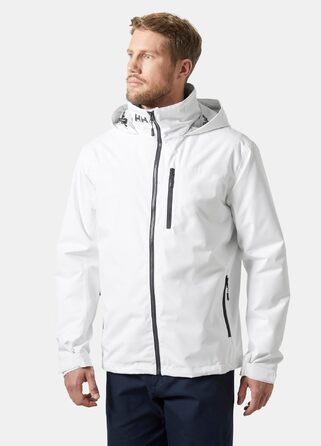 Чоловіча утеплена куртка-мідлеєр Helly Hansen Midlayer Crew Jacket 2.0 з капюшоном, водонепроникна outdoor-куртка, XL, біла