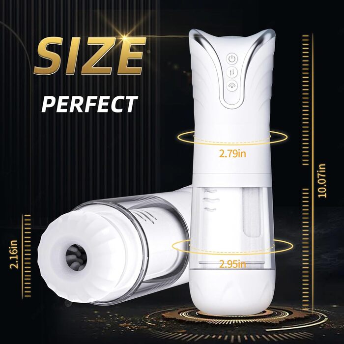 Мастубатор з телескопічною функцією, 3D силікон, для дорослих