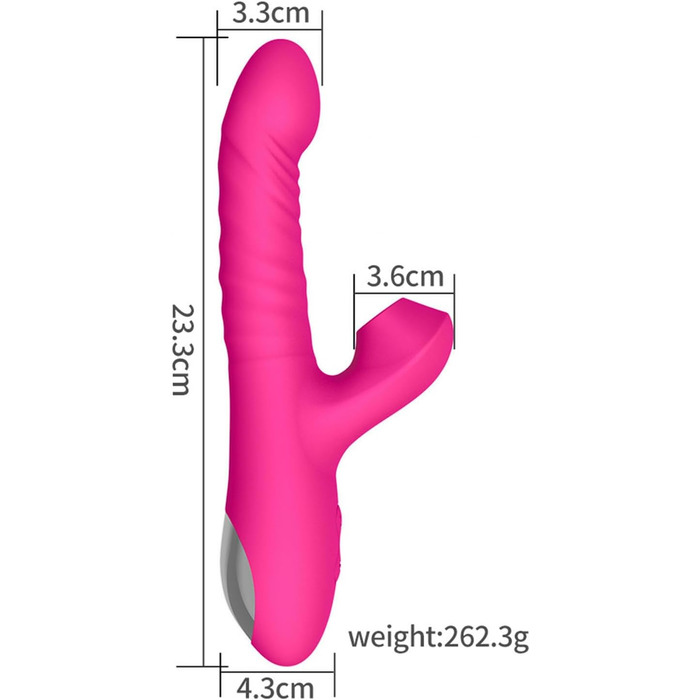Вібратор G-Punkt Klassischer Rabbit, комплект для пар: 2 вібратори з 10 режимами, чорний