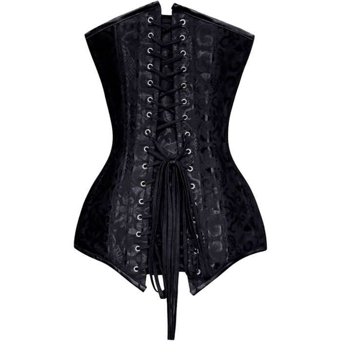 Корсет для жінок, корсет-топ з підтримкою грудей, готичний, вінтажний, ретро, корсаж, бюстєль, стімпанк, квітковий, з кісточками, повний бюст, середньовічний, шнурування, форми, великі розміри, чорний