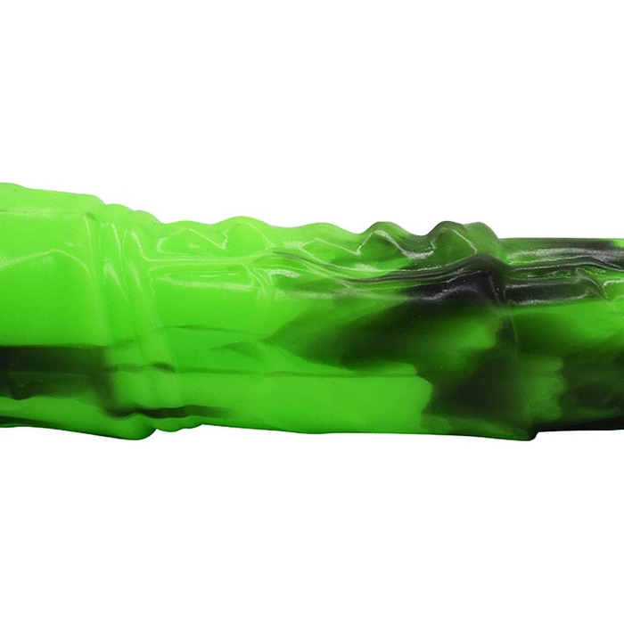 Аналдильт для чоловіків та жінок Roluck 27 см, стимулятор G-точки, масажер простати (зелений + чорний)