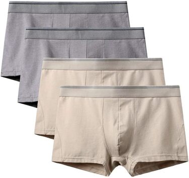 Боксери чоловічі Stely A. (4 шт.) з бавовни, дихаючі, модні, великі розміри (4XL)