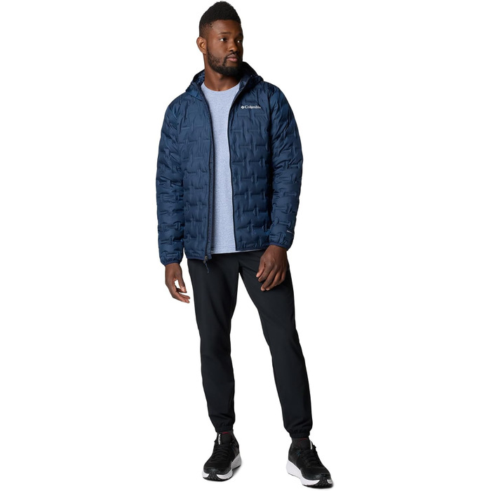Чоловіча пухова куртка з капюшоном Columbia Delta Ridge™ II, темно-синя (Collegiate Navy), розмір L