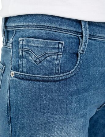 Чоловічі джинси Replay Anbass Slim-Fit з Comfort Stretch, колір Medium Blue, розмір 34W/32L