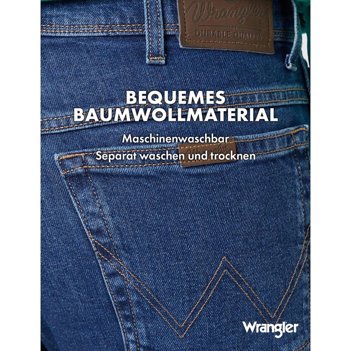 Чоловічі джинси Wrangler Regular Fit Regular - середня посадка, колір Darkstone (чорний), розмір W38 L30