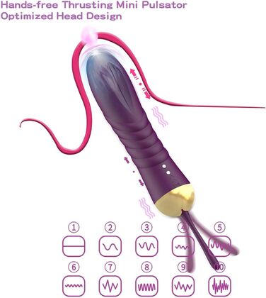 Вібратор Dildovibrator ChicLSQ зі пультом дистанційного керування – 10 режимів стимуляції та 10 режимів вібрації, вібратор G-точки для пар. Потужний та тихий AV-стабілізатор, ідеальний для самостійного та парного задоволення.