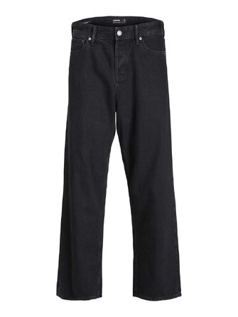 Чоловічі широкі джинси Jack & Jones JJIALEX Baggy Fit, чорний денім, 30W / 32L