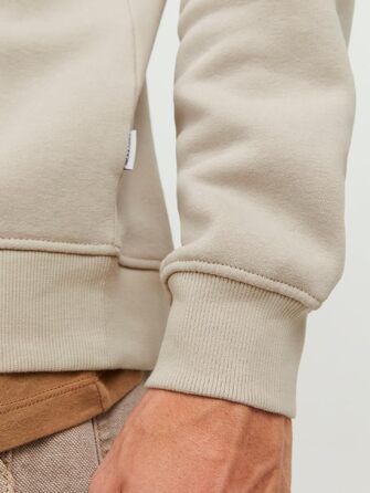 Чоловічий в'язаний кардиган Jack & Jones з чверть-застібкою на блискавці, однотонний, розмір XXL, колір Scarab