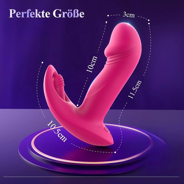 Інтимні іграшки для пар EAWESION: вібратор-аналізатор, масажер для жінок, 9 режимів, стимулятор G-точки та клітора, червоний