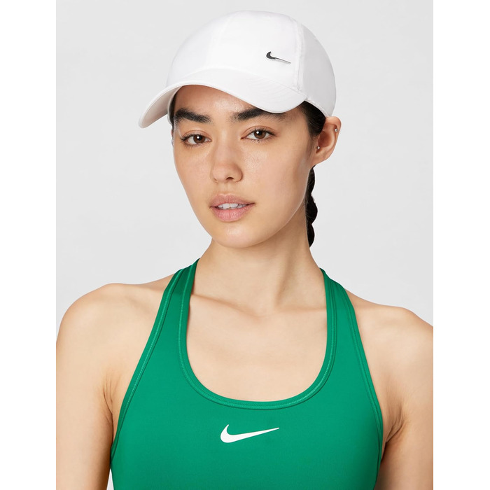 Кепка Nike Heritage86 з металевим логотипом Swoosh, біла (White/Metallic Silver)
