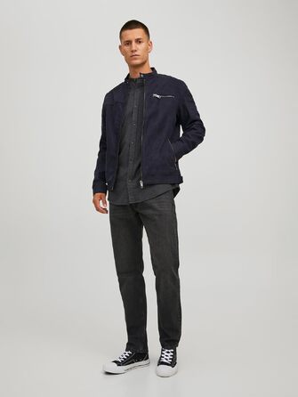 Чоловіча куртка Jack & Jones зі штучної замші, Jet Black, розмір L