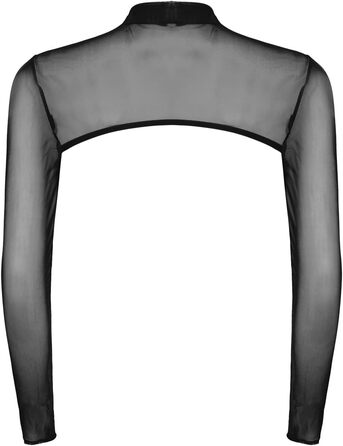 Чоловіча прозора мотоодійна футболка з довгим рукавом, виріз O-Ring, сітчаста напівкроп-футболка для вечірок та клубів