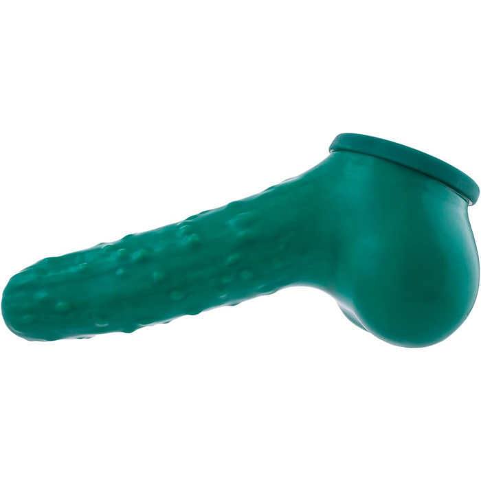 Штучний презерватив-чохальце TOYLIE з дизайном огірка, довжина 13 см