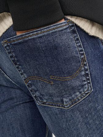Чоловічі джинси Jack & Jones Glenn Original Slim Fit, сині (33W / 30L)