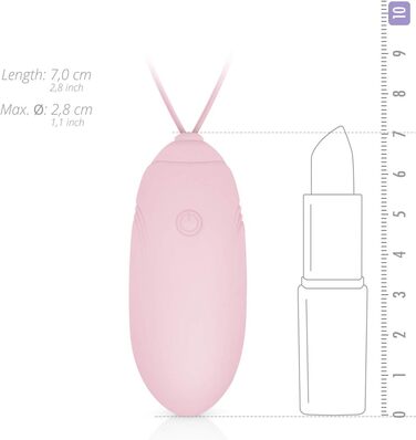 Вібраційний масажер LUV EGG з пультом керування - для пар та початківців. 10 режимів, водонепроникний, перезаряджається, зелений (рожевий)