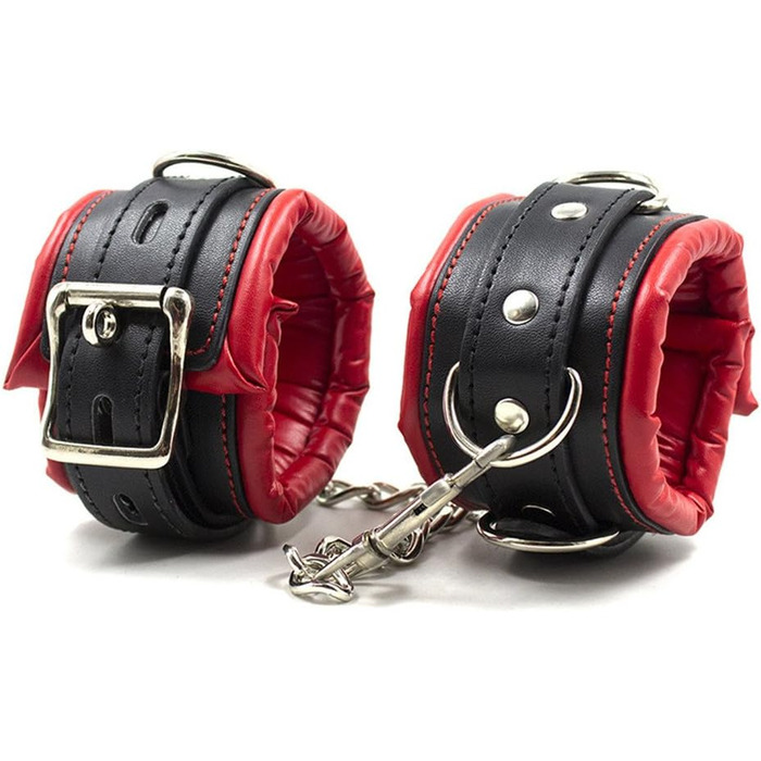 Набір наручників та кайданок для ніг Hanyi Leder з м'якою підкладкою, для БДСМ, еротичних ігор, для жінок та чоловіків