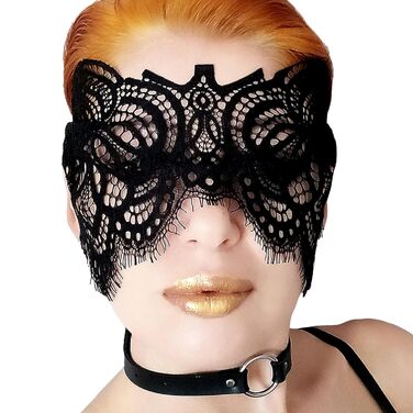 Чорна мереживна маска для жінок з блакитними стразами – венеціанська маска для маскарату, карнавалу, Хелловіну, вечірки, Фашинг, бал, ручна робота, елегантна маска для очей (Чорний (без стразів))
